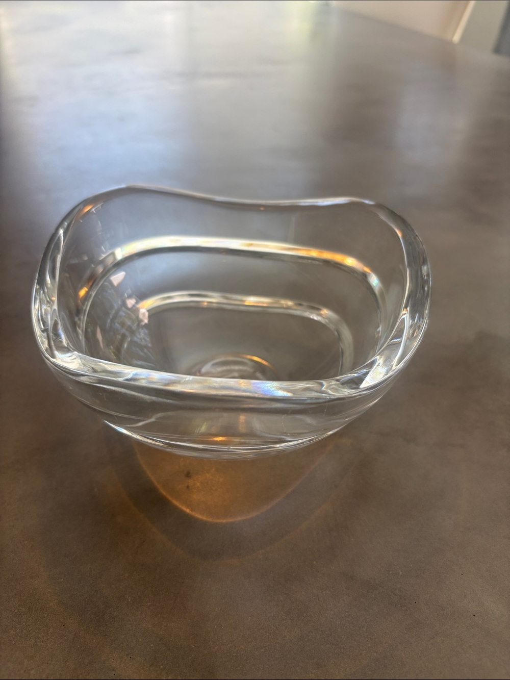 Tiffany & Co. Clear Glass Trinket Bowl